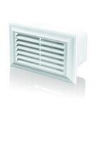 Ventiliacinės grotelės ortakiui PLASTIVENT, 60 x 204, ventiliacinės, plastikinės, baltos, 871SP
