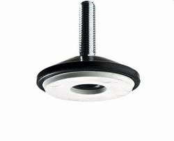 Baldų atrama HETTICH, M10, su varžtu, juoda spl., d-30 mm, 24 mm, 2 vnt., 9128219