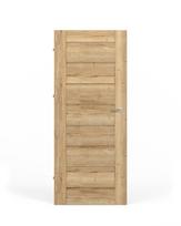 Laminuotos vidaus durys su užlaida VIVENTO PL-01, kairinės, spl. Halifax oak, 2030x844x40 mm