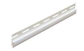 PVC užbaigimo profilis S 14 SIDING BOR, Ilgis 3,81 m, baltos spalvos