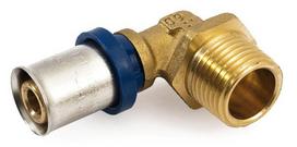 Presuojama alkūnė GENERAL FITTINGS, d18-1/2'', išorinis sriegis, 87.16.180
