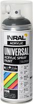 Aerozoliniai dažai INRAL ACRYLIC UNIVERSAL, 400 ml, antracito pilka, blizgi, RAL7016