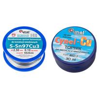 Rinkinys litavimui CYNEL 44E745, lydmetalis 2,5 mm 100 g 97%, fliusas 100 g.