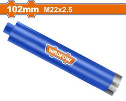 Deimantinė gręžimo karūna WADFOW, šlapiam gręžimui, M22, d-102 mm, 450 mm, WQR13102
