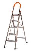 Kopėčios HERVIN EQUIPMENT, aliuminės, buitinės, 5 pakopų, platūs laipteliai, ergonomiška rankena, 17