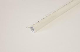 Kampas plytelėms ARCANSAS 255A/A/01, 2500 x 27 x 12,5 mm, plastikinis, išorinis, baltas