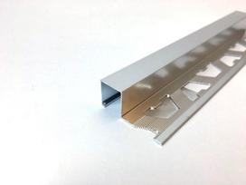 Kampas plytelėms ARCANSAS 041/S/93, 2500 x 27 x 10 mm, aliuminis anoduotas, išorinis, kvadratinis, s