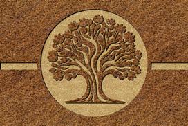 Kilimėlis RICCO Garden Coco Tree, 40 x 60 cm, kokoso plaušas, pagrindas vinilas, 711-001