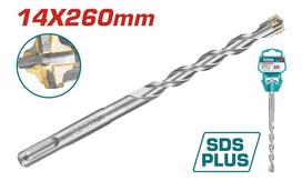 Grąžtas TOTAL, betonui, SDS plus cross, 14x260 mm, TAC311403C