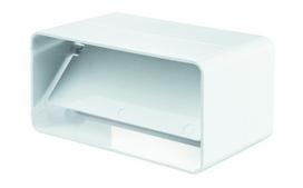 Ventiliacinė jungtis PLASTIVENT, 60 x 204, su atbuliniu vožtuvu, plastikinė, balta, 8181P