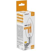 LED lemputė AVIDE, 6.5W (=60W), E14 žvakė, NW, 4000K, 220-240V, 806 lm, 15.000 val., filamentinė