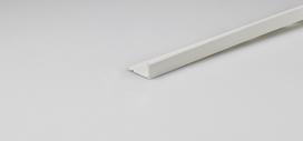 Kampas plytelėms ARCANSAS 392M/L/01, 2500 x 23 x 10 mm, plastikinis, išorinis, "edge" , baltas matin