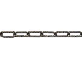 Dekoratyvinė grandinė POSAMO VAUKA, 1629/3,0mm, dengtas vario sluoksniu, juodintas plienas, 30 m