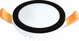 Įmontuojamas šviestuvas ORRO MPL-7W-RB, LED 7 W, 220-240 V, 450 lm, 3000 K, 30.000 h, apvalus, juoda