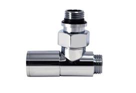Ventilis kampinis W-LINE, 1/2'' x 1/2'', 200TA, chromuotas, 3760