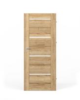 Laminuotos vidaus durys su užlaida VIVENTO PL-04, dešininės, spl. Halifax oak, 2030x844x40 mm