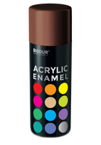 Aerozolinė emalė BIODUR Acrylic, RAL8017, t.ruda, 400ml