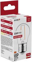 LED lempa AVIDE, 2,5W (=25W), E27 G45 burbuliukas, WW, 2700K, 220-240V, 250 lm, 15.000 val., filamen