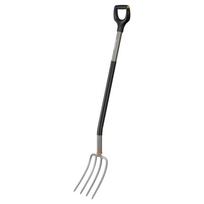 Šakė velėnos perkasimui FISKARS Ergonomic, plokščiais virbais, 1070679
