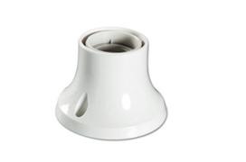 Lempos lizdas ELECTRALINE, E27, prie sienos, baltos spalvos, 71136