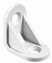 Tvirtinimo kampukas HETTICH, pak. 4 vnt. plastikas, 24x24x15mm, baltos sp., 9100050