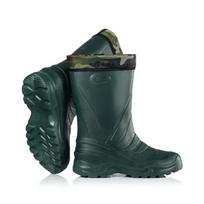 Guminiai batai EVA2, 45/46 dydis, tamsiai žalia spalva, aukštis 33 cm, pašiltinti, vyriški