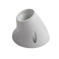 Lempos lizdas ELECTRALINE, E27, prie sienos, pakreiptas, baltos spalvos, 71137