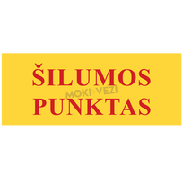 Informacinis ženklas, šilumos punktas, 100 x 300 mm, lipdukas