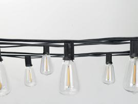 Lauko girlianda ORRO GRL5230VW-ST, su lemputėmis LED 25vnt., 15 m, 2200K, IP44