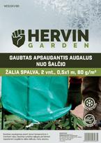 Gaubtas apsaugantis nuo šalčio HERVIN GARDEN A691330005, žalios sp., 2 vnt., 0,5 x 1 m, 80g/m2, WC0,