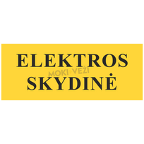 Informacinis ženklas, elektros skydinė, 100 x 300 mm, lipdukas