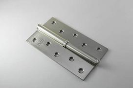 Durų vyris MP, MEN-125-L-FH, 125 x 65 x 2,5 mm, kairės pusės, matinės chromo spalvos