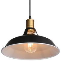 Pakabinamas šviestuvas G.LUX Gt-310-D31-1S-Bl Loft-7, 1 x E27, 310 mm skersmens gaubtas, juodos/žalv