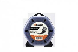 Žoliapjovės pjovimo lynas ECHO Black Diamond, kvadratinis suktas, 2,41 mm x 12 m
