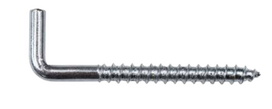 Įsukamas kampinis kablys į medį KOELNER, 6 x 50 mm, 4 vnt.