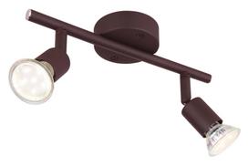 Kryptinis šviestuvas GLOBO Oliwa, GU10, 2 x 3W, 230V, 3000K, 2 x 250 lm, kompl. su LED lemputėmis, m