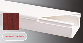 Kanalas kabeliui SERT PLASTIK Sert1616B, 2 m, PVC, 16 x 16 mm, beržo/tamsiai rudos spalvos