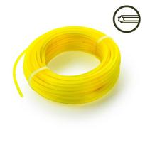 Žoliapjovės pjovimo lynas HERVIN GARDEN ZZPL1.6X15, žvaigždės formos, geltonos spalvos, skersmuo 1,6