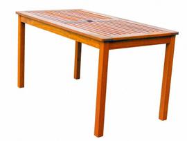 Medinis stačiakampis stalas Vivian 89588, 73,5x75x135cm