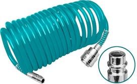 Spiralinė aukšto slėgio žarna TOTAL, 15m, PU, Ø5/8 mm THT11151