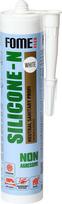 Silikoninis hermetikas FOME FLEX Silicone-N, 300 ml, baltas, neutralus