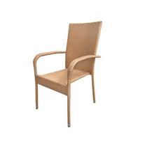 Kėdė NOVELLY HOME L17-D1059, metalas / sintetinis ratanas,  šviesiai rudos sp., 55 x 63 x 95 cm
