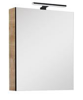 Vonios spintelė ELITA Cabinet 50, 61,8 x 50 x 12,9 cm, viršutinė, pakabinama, veidrodis su LED apšvi