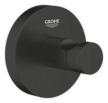 Kabliukas GROHE Quickfix Start, pakabinamas, juodos matinės spalvos, montuojamas sukant arba klijuoj