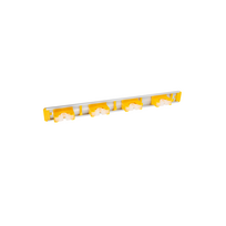 Įrankių laikiklis DMX 542016, UMD 600, 4 kabliukai, 4 laikikliai, geltonos sp., 595 x 51 mm