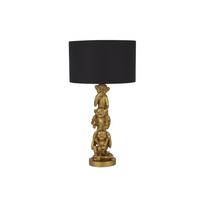 Stalinis naktinis šviestuvas SEARCHLIGHT Monkey, E27, 1x10W, AXPxG 51.5x28x28 cm, juodos ir aukso sp
