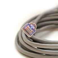 Tinklo kabelis ELECTRALINE 500304, CAT5E/UTP, su dviem kištukais RJ45-RJ45, 1.0m