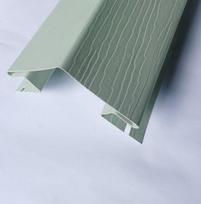 Išorinis PVC kampas S 12 SIDING BOR, Ilgis 3,05 m, šviesios žalios spalvos