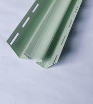 Vidinis PVC kampas S 13 SIDING BOR, Ilgis 3,05 m, šviesios žalios spalvos
