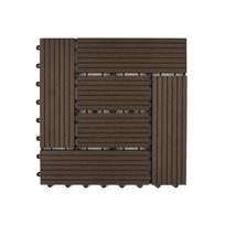 Terasinė plytelė WPC, Chocolate C01, raštas 2, 300x300x18mm